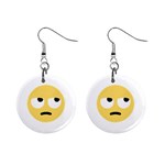 Emoji Rolling Eyes 1  Button Earrings