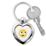 Emoji Rolling Eyes Key Chain (Heart)