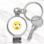 Emoji Rolling Eyes Nail Clippers Key Chain