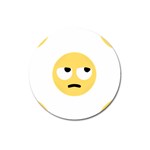 Emoji Rolling Eyes Magnet 3  (Round)