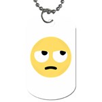 Emoji Rolling Eyes Dog Tag (One Side)