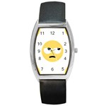 Emoji Rolling Eyes Barrel Style Metal Watch