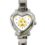 Emoji Rolling Eyes Heart Italian Charm Watch