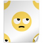 Emoji Rolling Eyes Canvas 8  x 10 