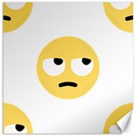 Emoji Rolling Eyes Canvas 12  x 12 