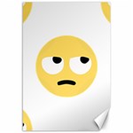 Emoji Rolling Eyes Canvas 12  x 18 