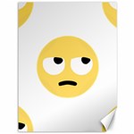 Emoji Rolling Eyes Canvas 36  x 48 