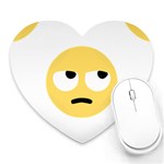 Emoji Rolling Eyes Heart Mousepad