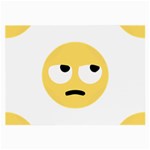 Emoji Rolling Eyes Large Glasses Cloth