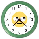 Emoji Rolling Eyes Color Wall Clock