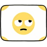 Emoji Rolling Eyes Fleece Blanket (Mini)