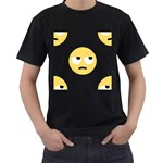 Emoji Rolling Eyes Men s T-Shirt (Black)