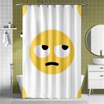 Emoji Rolling Eyes Shower Curtain 48  x 72  (Small)