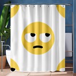 Emoji Rolling Eyes Shower Curtain 60  x 72  (Medium)