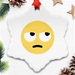 Emoji Rolling Eyes Ornament (Snowflake)