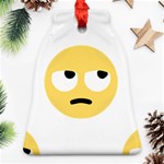 Emoji Rolling Eyes Bell Ornament (Two Sides)