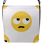 Emoji Rolling Eyes Flap Closure Messenger Bag (S)