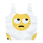 Emoji Rolling Eyes Full Print Recycle Bag (L)