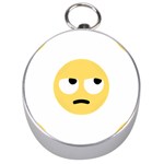 Emoji Rolling Eyes Silver Compass