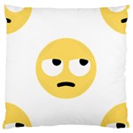 Emoji Rolling Eyes Standard Flano Cushion Case (One Side)