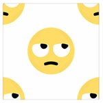 Emoji Rolling Eyes Large Satin Scarf (Square)