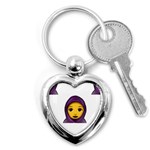 Emoji Hajib Key Chain (Heart)