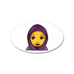 Emoji Hajib Sticker (Oval)