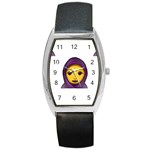 Emoji Hajib Barrel Style Metal Watch