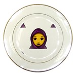 Emoji Hajib Porcelain Plate