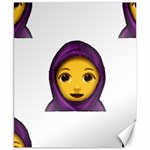 Emoji Hajib Canvas 8  x 10 