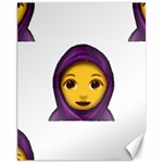 Emoji Hajib Canvas 11  x 14 