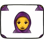 Emoji Hajib Fleece Blanket (Mini)