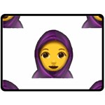 Emoji Hajib Fleece Blanket (Large)