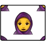 Emoji Hajib Fleece Blanket (Medium)