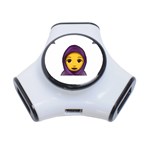 Emoji Hajib 3-Port USB Hub