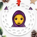 Emoji Hajib Ornament (Round Filigree)