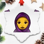 Emoji Hajib Ornament (Snowflake)