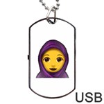 Emoji Hajib Dog Tag USB Flash (Two Sides)