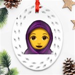 Emoji Hajib Ornament (Oval Filigree)