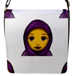 Emoji Hajib Flap Closure Messenger Bag (S)