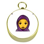 Emoji Hajib Gold Compass