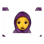 Emoji Hajib Double Sided Flano Blanket (Mini)