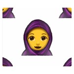 Emoji Hajib Double Sided Flano Blanket (Small)