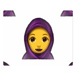 Emoji Hajib Double Sided Flano Blanket (Large)