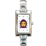 Emoji Hajib Rectangle Italian Charm Watch