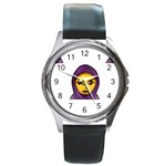 Emoji Hajib Round Metal Watch