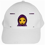 Emoji Hajib White Cap