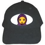 Emoji Hajib Black Cap