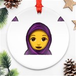 Emoji Hajib Ornament (Round)