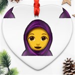 Emoji Hajib Ornament (Heart)